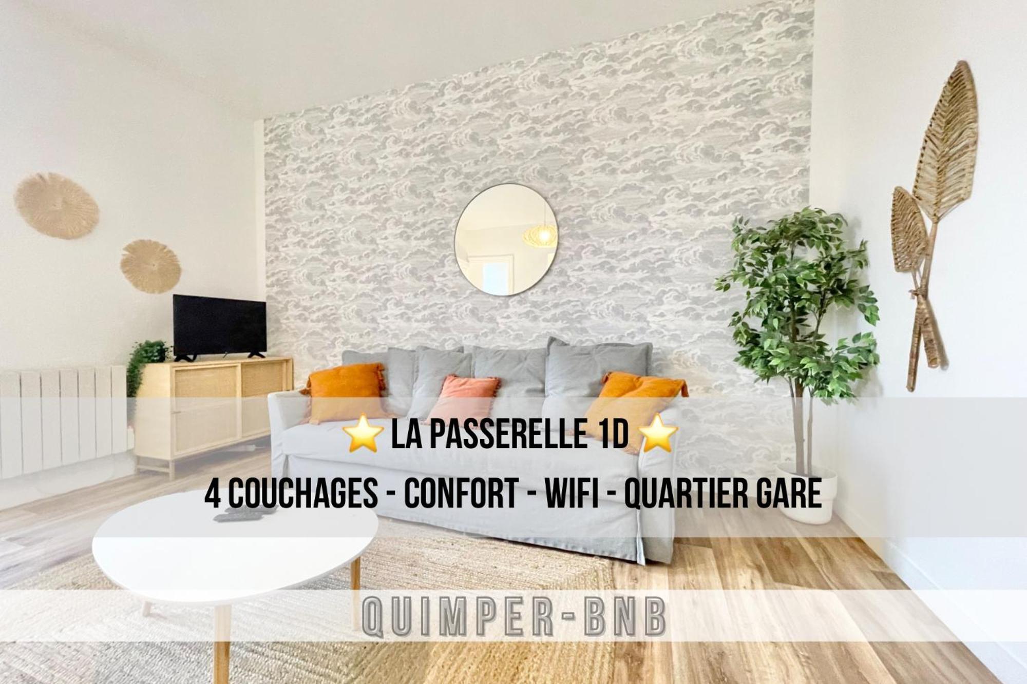 La Passerelle 1D - Quartier Gare - Wifi Quimper Exterior photo